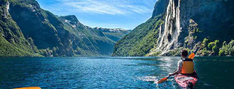 Kayak dans les fjords